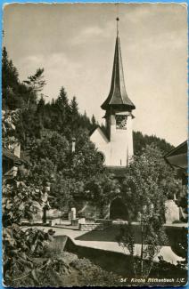 Ansichtskarte «Kirche Röthenbach i./E.»; Foto u. Verlag Wenger, Riggisberg; Ausgabejahr unbekannt; ungelaufen