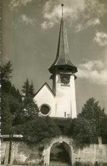 Ansichtskarte «Röthenbach im Emmental, Kirche»; Arthur Baur Photo Hilterfingen; ungelaufen